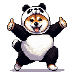 [LINEスタンプ] ふとっちょ柴犬のパンダフルライフ2