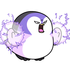 [LINEスタンプ] 太っちょペンギン【バイオレンス編】