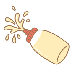 [LINEスタンプ] マヨネーズを絞る