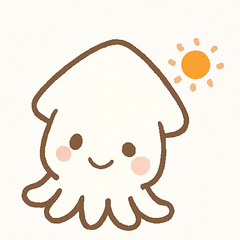 [LINEスタンプ] ポップで可愛いイカさん