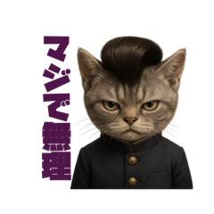 [LINEスタンプ] 弱気なヤンキー動物たち