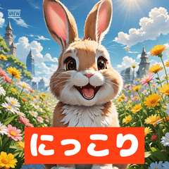 [LINEスタンプ] うさぎ感情ずかん