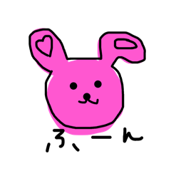 [LINEスタンプ] 無表情な、落書きうさちゃん