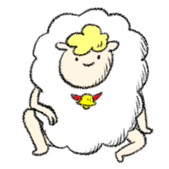 [LINEスタンプ] イケてる羊