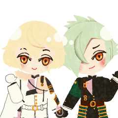 [LINEスタンプ] ゆるっと動く源氏兄弟