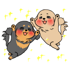 [LINEスタンプ] ぽっちゃりダックス（多頭飼い）