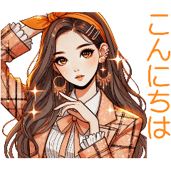 [LINEスタンプ] Sparkling Girls 5