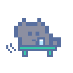 [LINEスタンプ] いたずらドットねこ！！黒猫