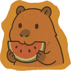 [LINEスタンプ] カピバラ弟くん