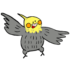 [LINEスタンプ] オカメインコのカメ夫