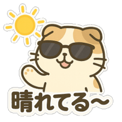 [LINEスタンプ] てんきのスコにゃん