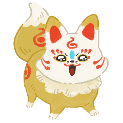 [LINEスタンプ] こんのすけとまめのすけがいっぱいスタンプ