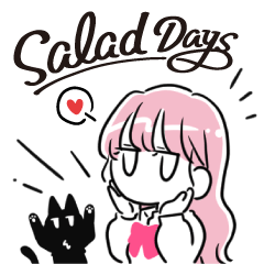 [LINEスタンプ] project未完成「SALAD DAYS」ももてゃ