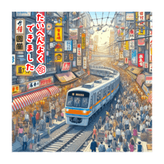 [LINEスタンプ] ロマンティック鉄道2025❤️14