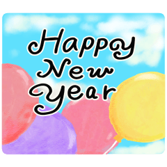 [LINEスタンプ] ほんわか年末年始♡手描きメッセージ★再販
