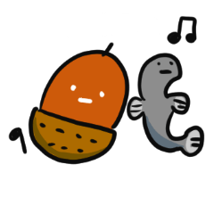 [LINEスタンプ] どんぐりころころ遊びましょ