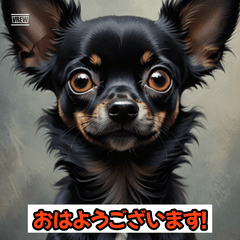[LINEスタンプ] まろまゆチワワの日常スタンプ