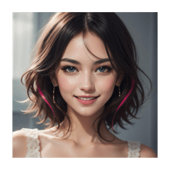 [LINEスタンプ] ドレスアップした美女
