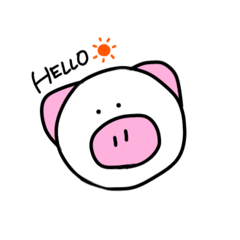 [LINEスタンプ] ぶたちゃんのいちにち