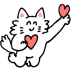 [LINEスタンプ] にこにこしたねこ
