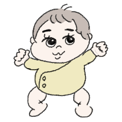[LINEスタンプ] まゆげちゃん -baby-