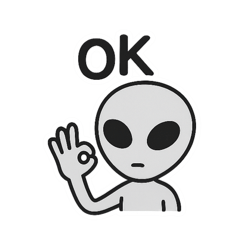 [LINEスタンプ] 宇宙人のシュールな感情
