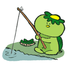 [LINEスタンプ] お気楽かっぱの自適な日々