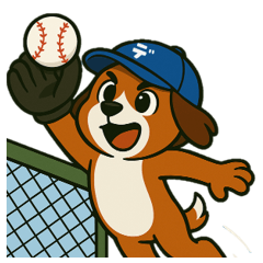 [LINEスタンプ] 熱血野球ワンちゃん⚾コーイケルホンディエ
