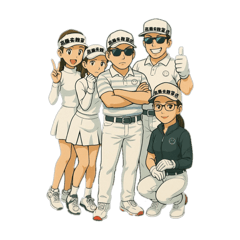[LINEスタンプ] 高爾夫雜貨店-我們的球隊-ゴルフ