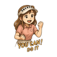 [LINEスタンプ] 高爾夫雜貨店-女子