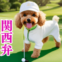 [LINEスタンプ] トイプのゴルファー【関西弁】
