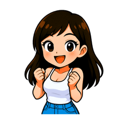 [LINEスタンプ] 私の率直な彼女（テキストなしバージョン）