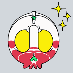 [LINEスタンプ] 【動く♪】030まばたきガイコツスタンプ