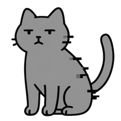 [LINEスタンプ] フリーズねこ