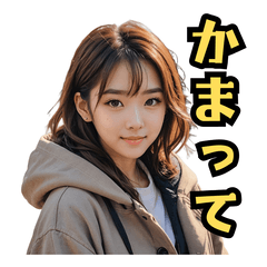 [LINEスタンプ] 仮装女子_BIG_お姉さんのご挨拶(再販)