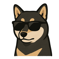 [LINEスタンプ] クールな柴犬