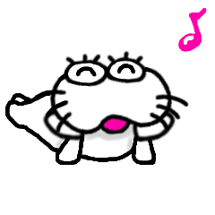 [LINEスタンプ] 【楽しい言葉】しろアザラシの毎日