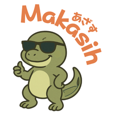 [LINEスタンプ] コモドドラゴンのインドネシア語日本語挨拶