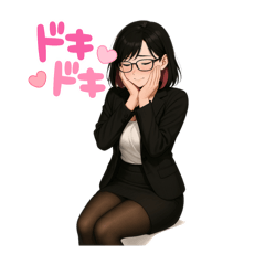 [LINEスタンプ] 恥ずかしがり屋な綾乃さん