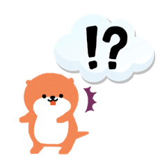 [LINEスタンプ] 橙色カワウソ