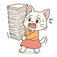 [LINEスタンプ] 毎日使える♪OLねこの表情スタンプ