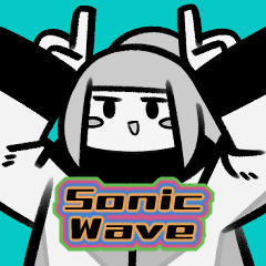 [LINEスタンプ] Sonic Wave