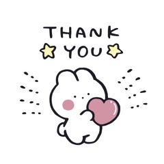 [LINEスタンプ] ちゅりうさ！