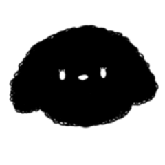 [LINEスタンプ] 黒トイプードルちゃん