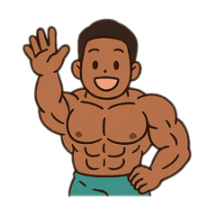 [LINEスタンプ] 感情ですら筋肥大