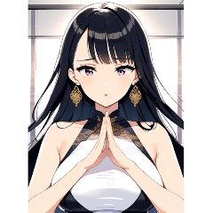 [LINEスタンプ] オフィスガール写真