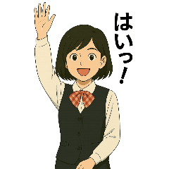 [LINEスタンプ] 天真爛漫な美南ちゃん