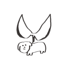[LINEスタンプ] 植物に寄生されたいぬ