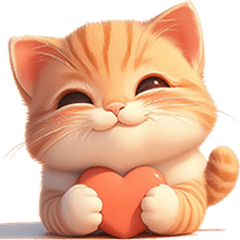 [LINEスタンプ] ぽっちゃりちび橘猫2（台湾）