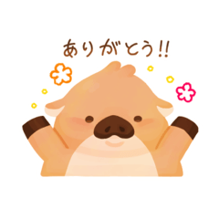 [LINEスタンプ] うり坊ちゃん 【にほんご】